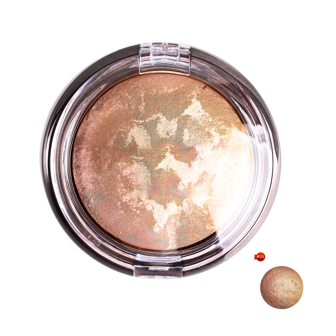 

Hot Shimmer Bronzer Highlight Powder Blush Palette Makeup Stardust-Multi Silky Smooth Mineral Baked Cheek Color Blusher