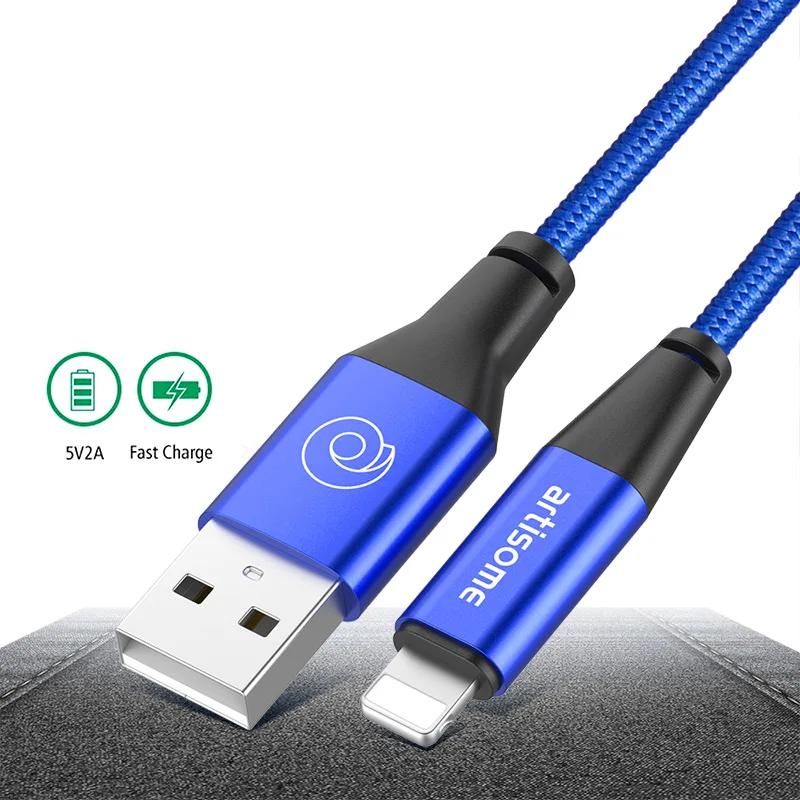 Artisome USB Cable For iPhone XS MAX Fast Charging Cable For iPhone X 8 7 6 s 2A USB Charging Data Cable Mobile Phone Cables     (5)