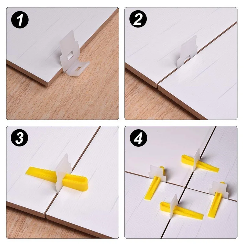 

Tile Wedges Spacers Kit Flooring Tile Leveling System for Uneven Floor Walls Lippage Clips Wedges QP2