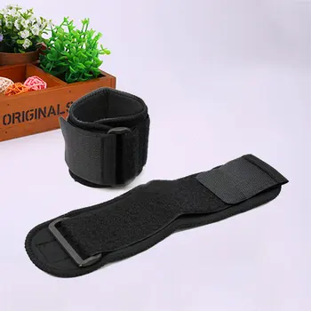 

Men Nylon Black Adjustable Sports Wristband Wrist Brace Wrap Gym Strap