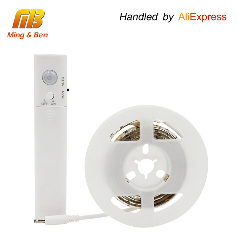 

[MingBen] Motion Activated LED Sensor Strip Waterproof IP66 Digital Bed-lighting Acttivated Illumination With Body Sensor 1.2M