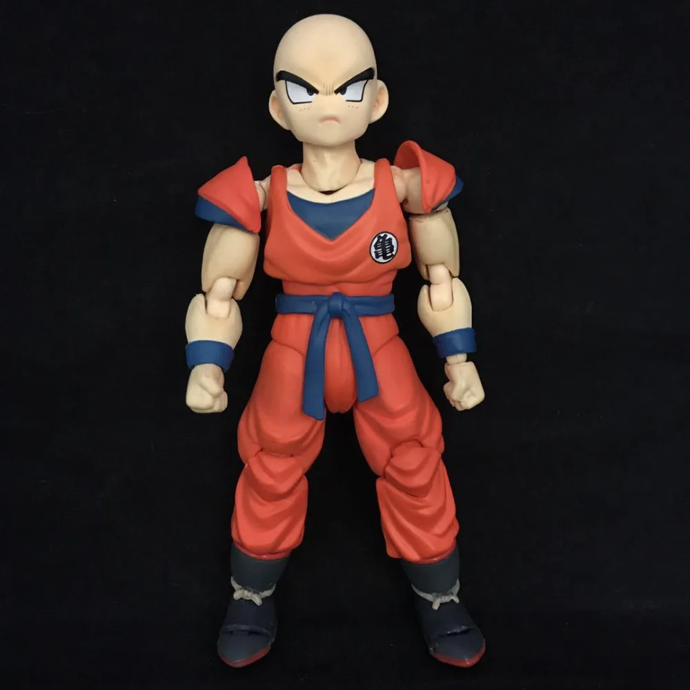 

HKXZM Anime SHF 12CM Dragon Ball Z Klilyn Krillin PVC Action Figure Model Toy Collectible Gift