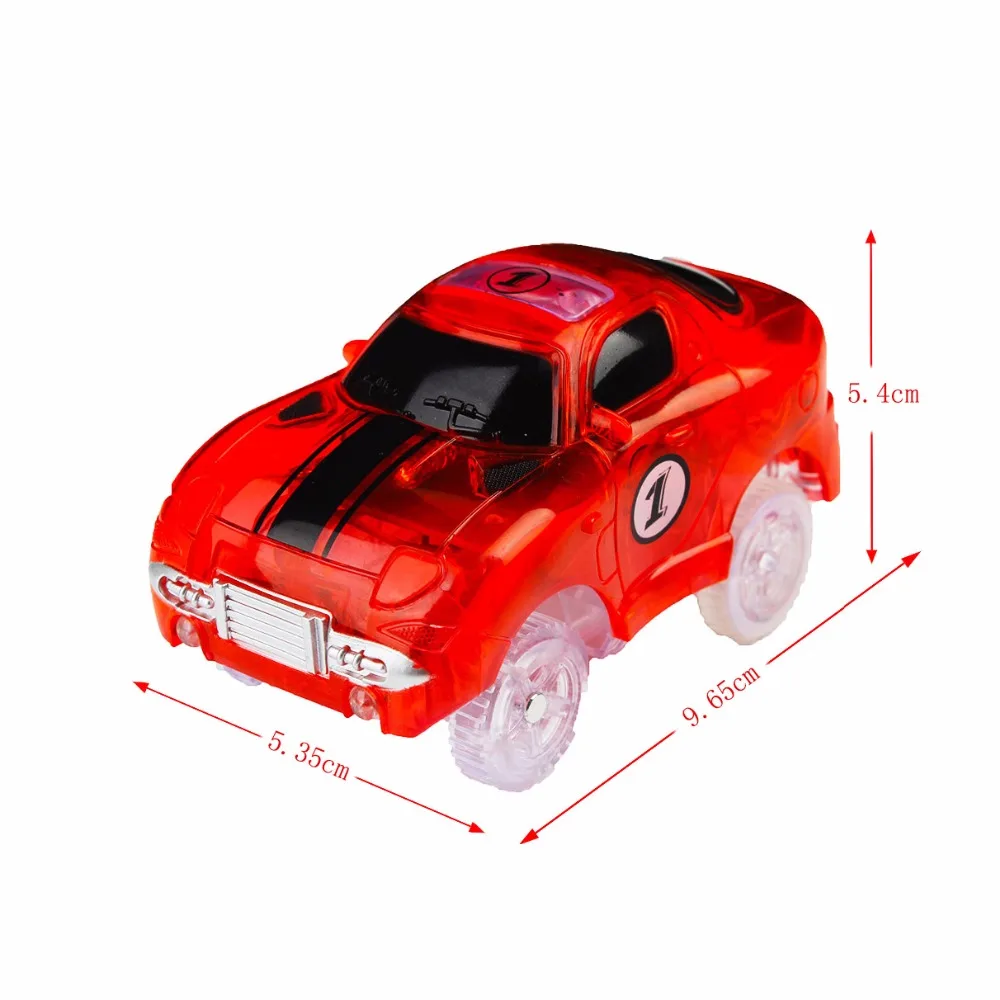 Светодиодный светильник для автомобилей для треков, электронные автомобильные игрушки, мигающий светильник s, Необычные DIY игрушечные машинки для детей, треки, запчасти для автомобилей для детей