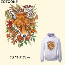 ZOTOONE цветок нашивки с изображением волка железа на переводе патчи для одежды украшения DIY полосы аппликация на футболку пользовательские патч наклейки E