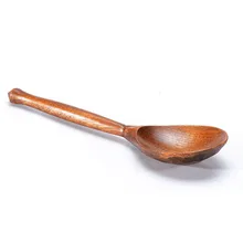 

High Quality Wave Wood Spoon Flatware Soup Dessert Coffee Stirring Ice Cream Spoons Wooden Utensils Kitchen Accessories