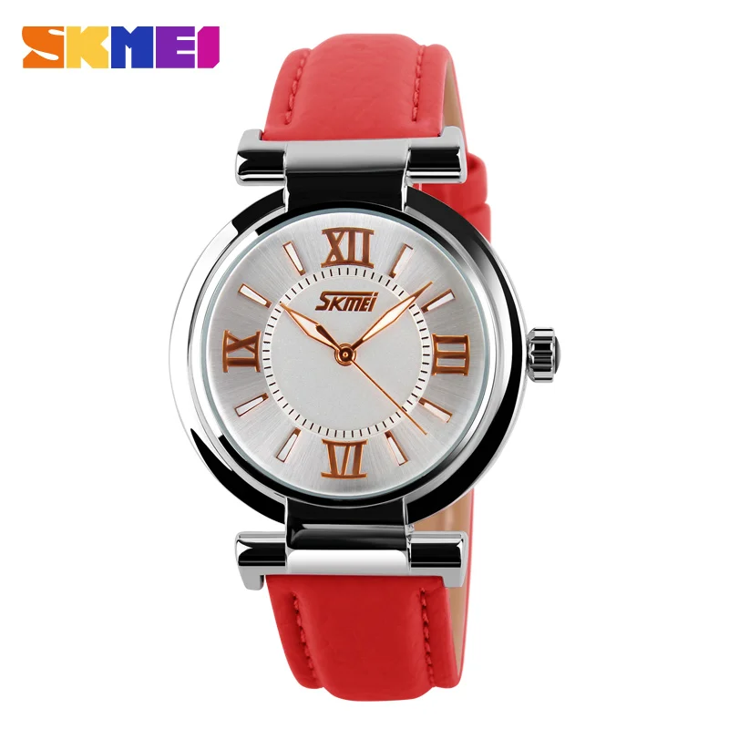 Hot Sell Fashion SKMEI Ladies Quartz Watch Brand Dress Women's Leather Strap Women Watches Fashion Waterproof Wrist Watches Hot Sell Fashion SKMEI Ladies Quartz Watch Brand Dress Women's Leather Strap Women Watches Fashion Waterproof Wrist Watches