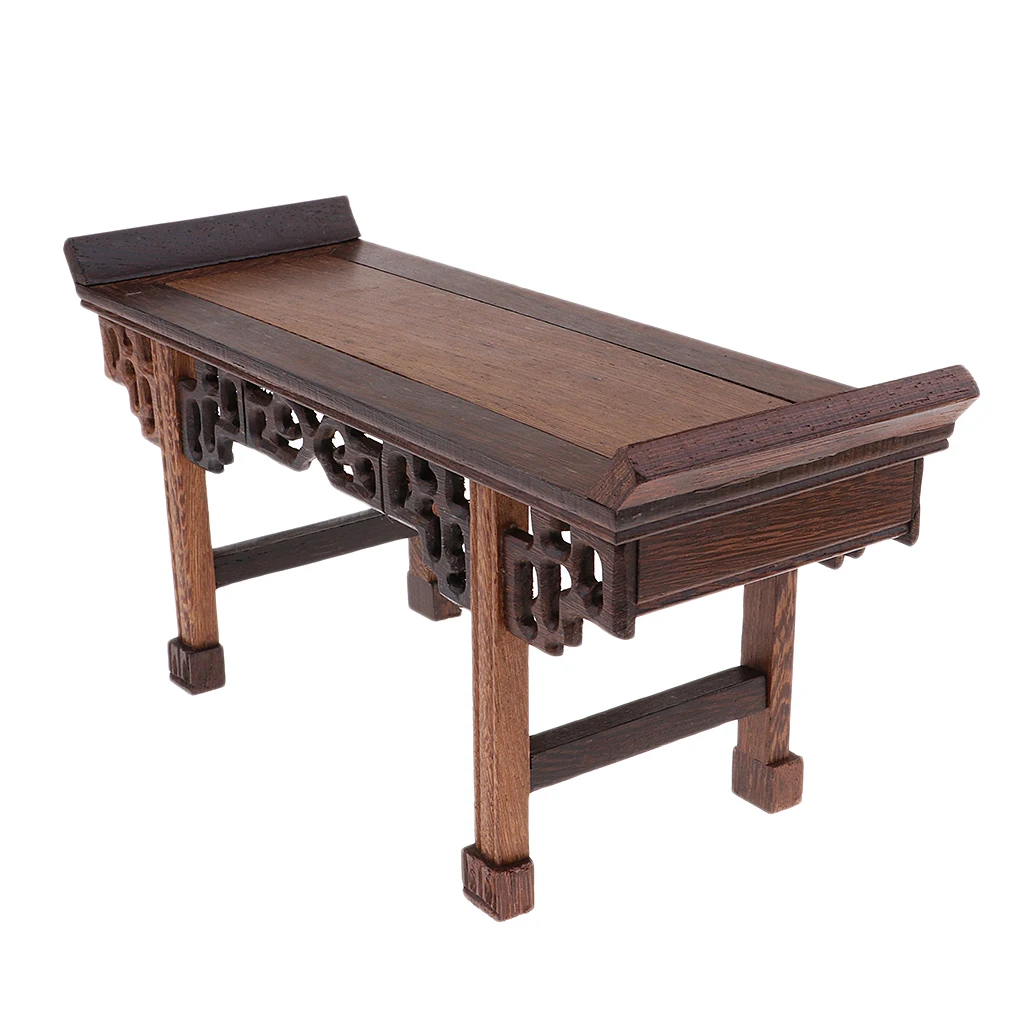 1:6 Vintage Design Chinese Lute Table Furniture for Dolls House Room or Garden Decoration