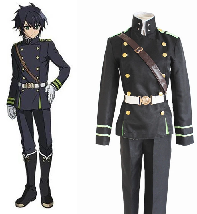 Аниме Серафим конца Owari no Seraph Yuichiro Hyakuya Косплей Костюм Полный комплект