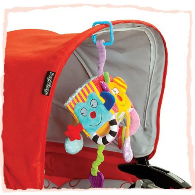 Brinquedo do Bebê Bloco de Pelúcia Meses para Crianças Novo Bebê Móvel Embreagem Cubo Chocalhos Cedo Recém-nascido Desenvolvimento Educacional Brinquedos 0-12 12 Novo bebê móvel brinquedo do bebê bloco
