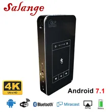 Salange T18 DLP Projector Android 7.1.2 Support AC3 HD 1080P Video Game Beamer Home Theater LED Projector Bluetooth Airplay DLNA
