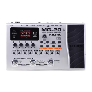 

NUX MG-20 Electric Guitar Modeling Processor Multi Effects Guitar Pedal Drum Pattern Switch Pedal Solo Tapo Delay