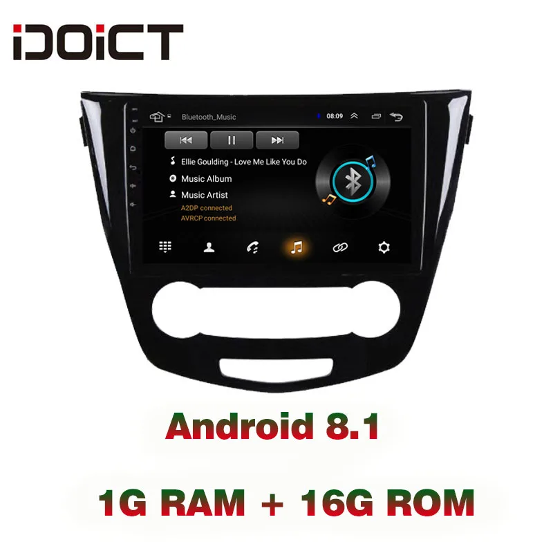 

IDOICT Android 8.1 Car DVD Player GPS Navigation Multimedia For Nissan Qashqa Rogue Radio 2016 car stereo