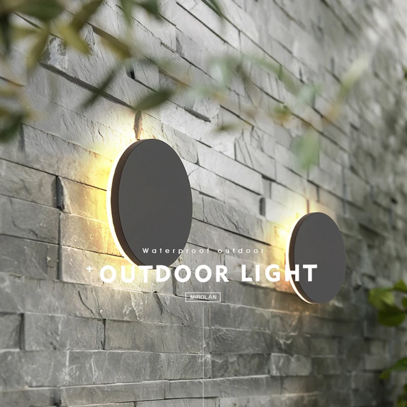 10W Outdoor Waterproof Modern LED Wall Lamps IP65 Aluminum Porch Lights | Освещение