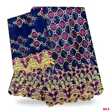 Базен Riche getzner горячая Распродажа Африканский Базен Riche кружево высокого качества африканский Базен Riche Ткань Вышивка для платьев B17083101