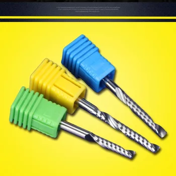 

7 kinds 1PC 4*4MM AAA level Single flute edge end mill CNC milling Router Bits cutter for Acrylic Engraving tools Spiral cutter