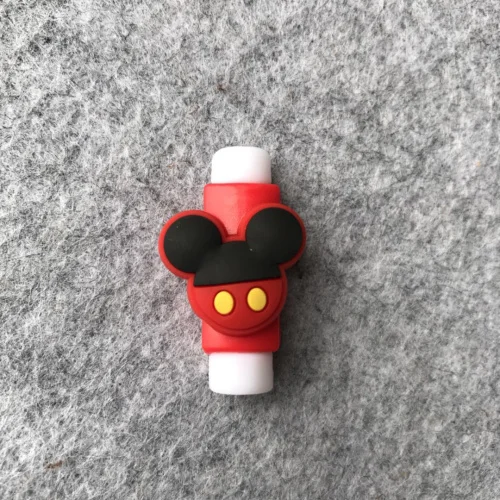 hei hong huang yan Защитный кабель с милым рисунком Микки и Минни для Iphone 4 5 6s 7 8, USB кабель для зарядки и передачи данных - Цвет: hei hong huang yan