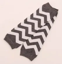 2015 1 pair cute baby leg warmers for girls cotton Chevron striped leg socks child knee
