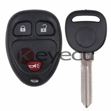 Keyecu Keyless Entry 3 Button Remote Control Fob 15913420 & ID46 Transponder Key for G M FCC OUC60270,