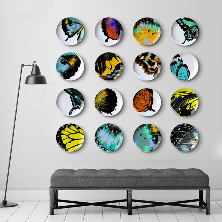 Modern Innovative Butterfly Theme Series Colorful Ceramic