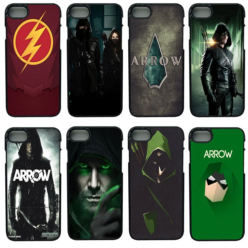 Green Arrow Serie Cell Phone Cases Hard Plastic Anti knock Black Shell