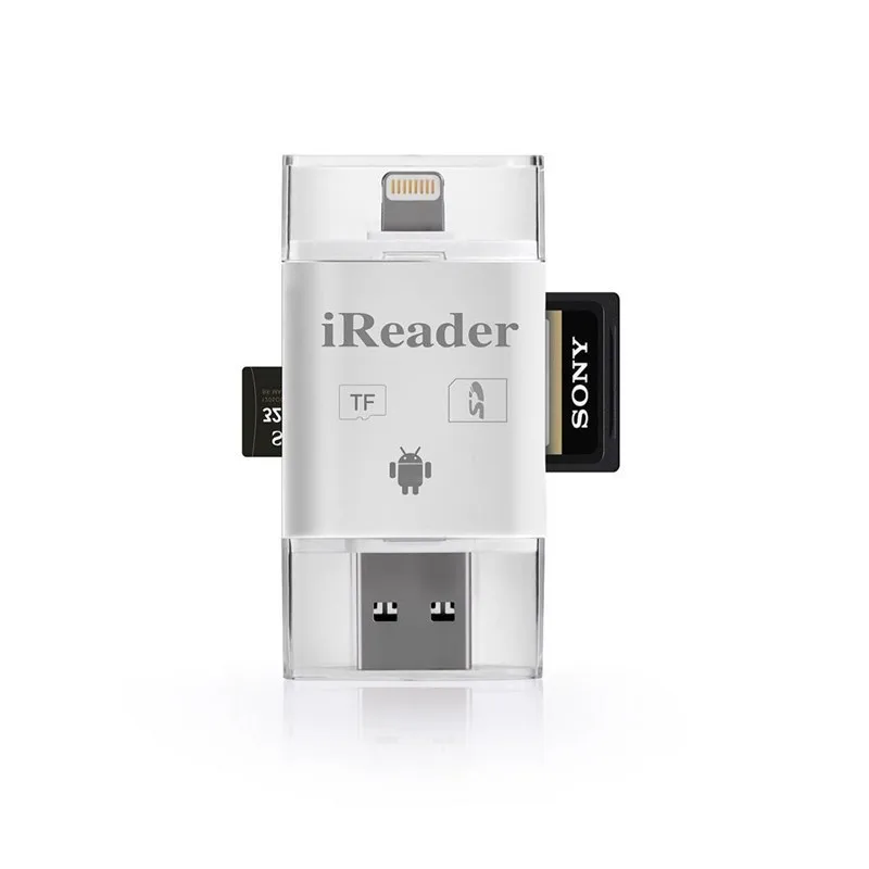 3в1 iFlash накопитель USB Micro SD SDHC TF OTG Кардридер писатель для iPhone Android