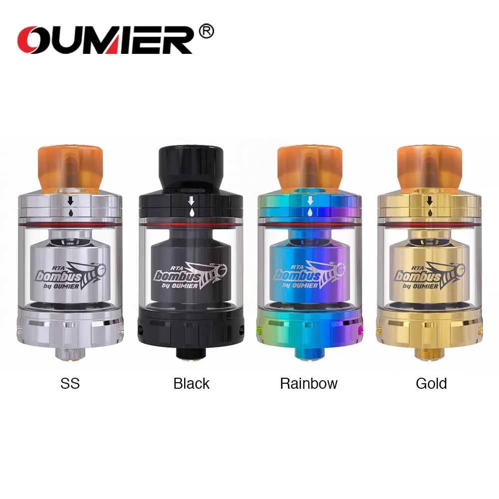 

Original OUMIER BOMBUS RTA 2ml/3.5ml Tank 24.5mm Diameter Electronic Cigarettes Atomizer Top Filling Vs Manta RTA / ZEUS Dual