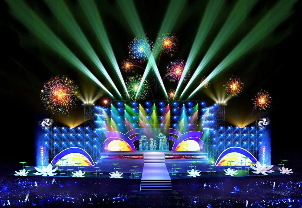 12 LEDs RGBW Color Mixing Par Lamp 8CH Voice Activated Stage Light