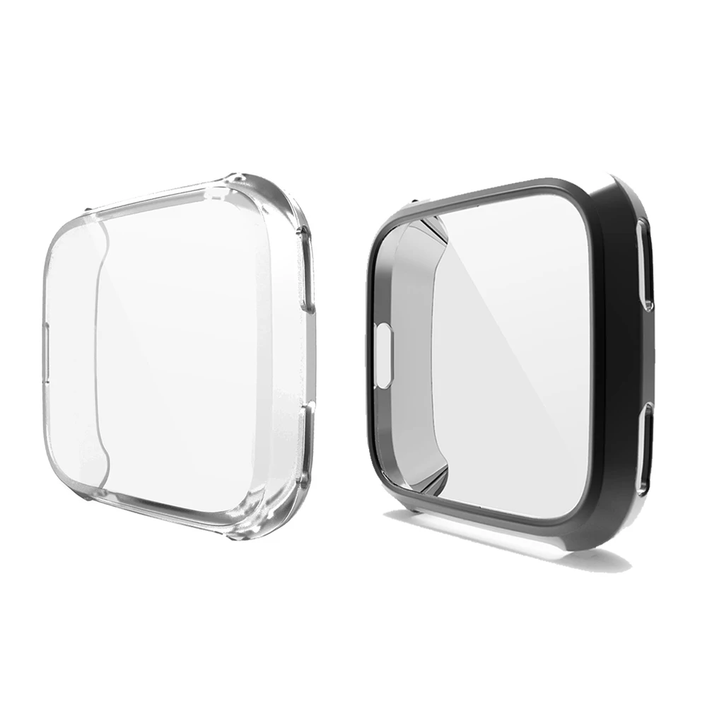 1/5 шт защитный чехол ТПУ Мягкий Экран Защитная Для Fitbit Versa часы KQS8