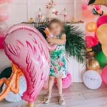 Aloha тематическая вечеринка на день рождения украшения шар Фламинго Фрукты Ананас авокадо кактус Гавайи Лето алюминиевая фольга гелий