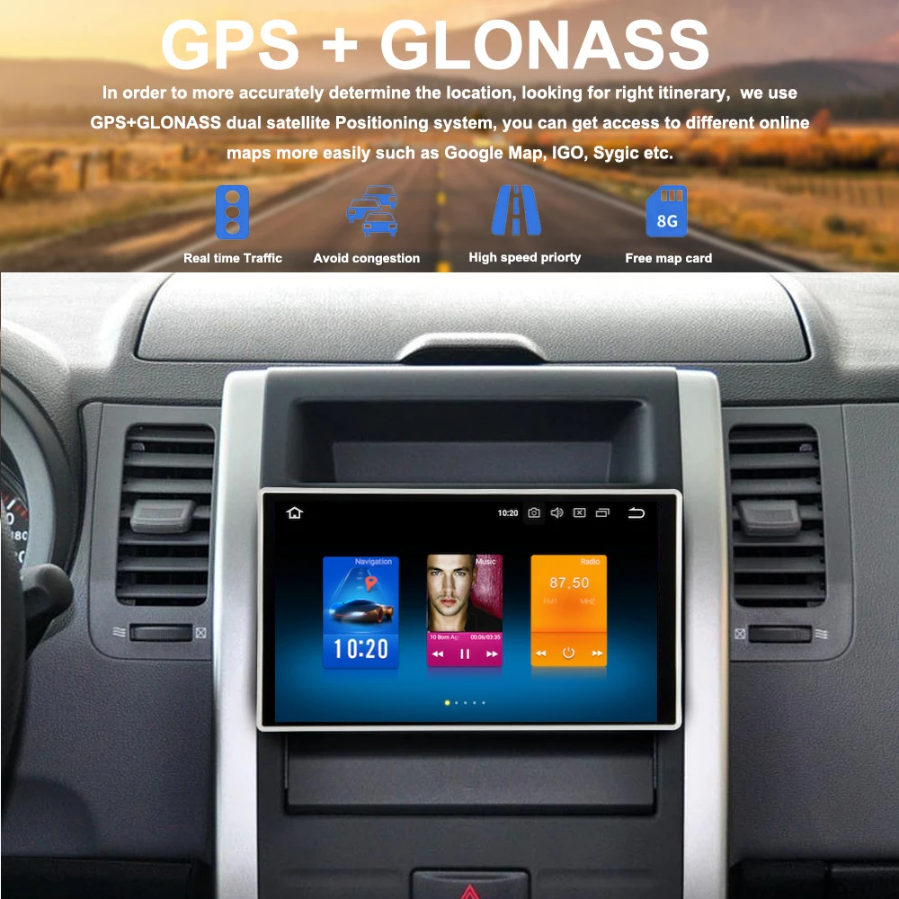 10 2 &quotAndroid 9 0 1 din автомобильное радио GPS для Nissan Toyota VW Honda мультимедиа IPS экран