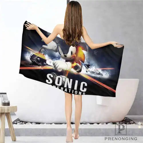 Пользовательский класс_ Sonic_(1) тряпка для ванной комнаты полотенце s полотенце для лица/банное полотенце для душа Размер s 33x74 см/72x143 см#18-12-16-03-107