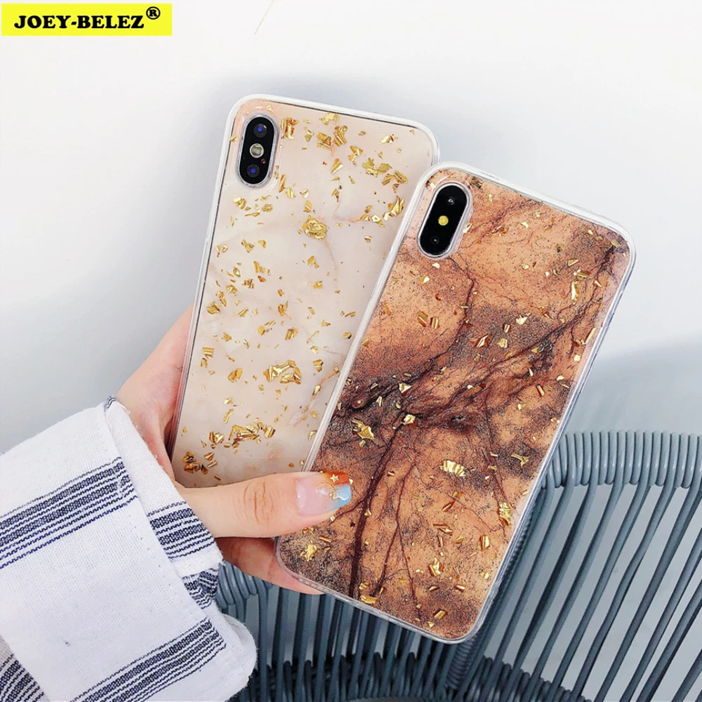 

Gold Foil Bling Marble Phone Case For Huawei P20 Lite P10 P Smart Nova 3 2s Soft TPU Coque Honor 7C V9 V10 Y9 2018 Glitter Cover
