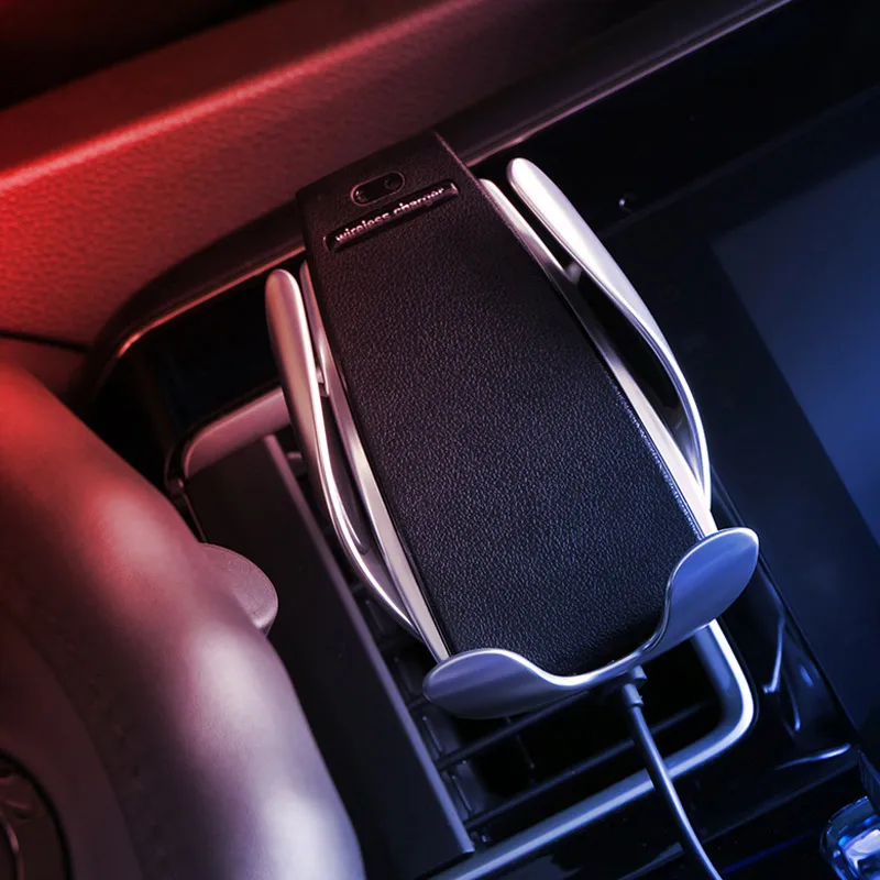 

1 Pcs Car Charger Mount Holder Automatic Clamping 360 Degree Rotation For Mobile Phone iOS Android SD998