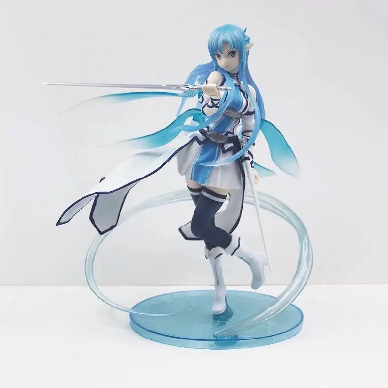 Preise Anime Schwert Art Online Asuna Yuuki Wasser Geist Kirito Asuna Abbildung PVC Action Figure Sammlung Modell kinder Spielzeug Für Kinder geschenke