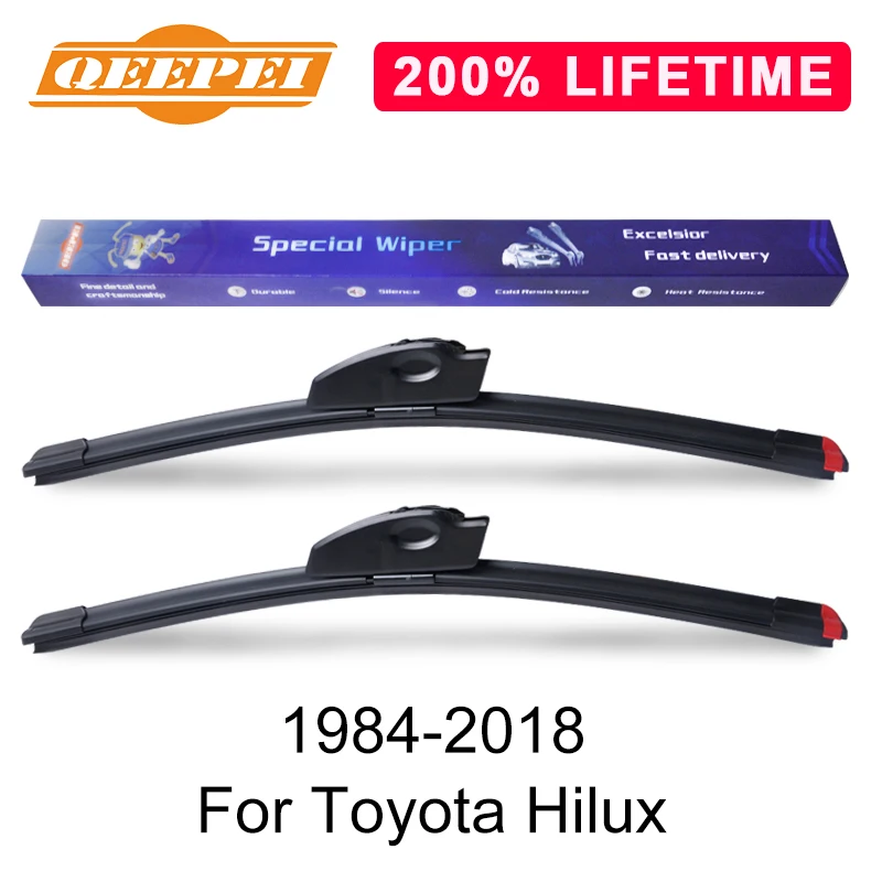 Сменная Щетка стеклоочистителя QEEPEI для Toyota Hilux 1984-2018 силиконовая резина