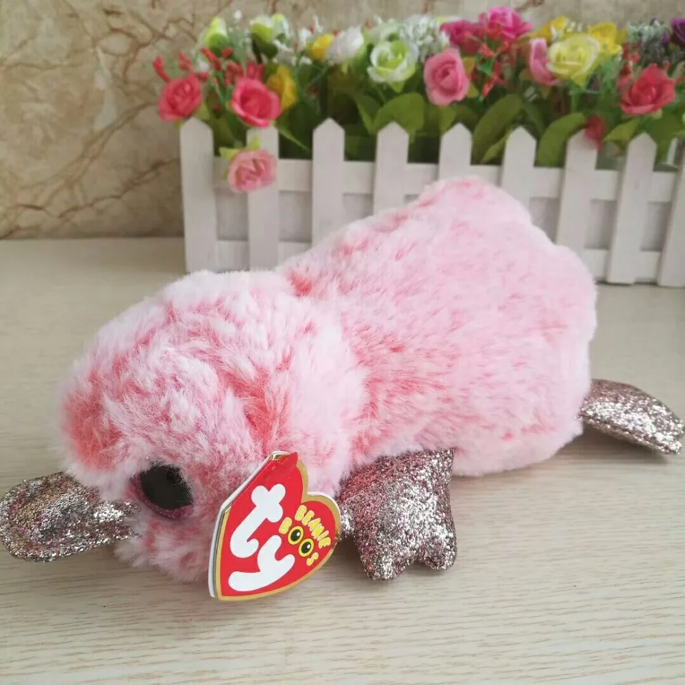 pink platypus stuffed animal