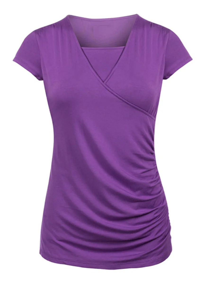 Short Sleeve Maternity Nursing Tops Pregnancy Breastfeeding Tees Shirt Clothes For Pregnant Women Wear Feeding Top Clothing