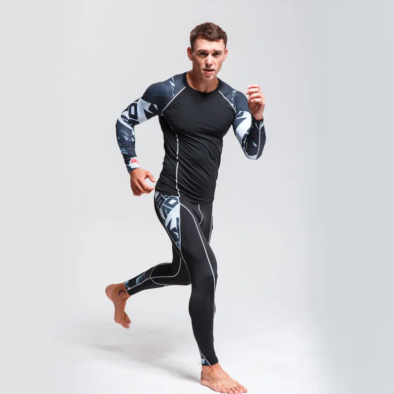 

Men Underwear Thermal Shirt Thermal Pants Sportswear Men Compression Jogger Clothing Fitness Training Underwear long johns 4XL