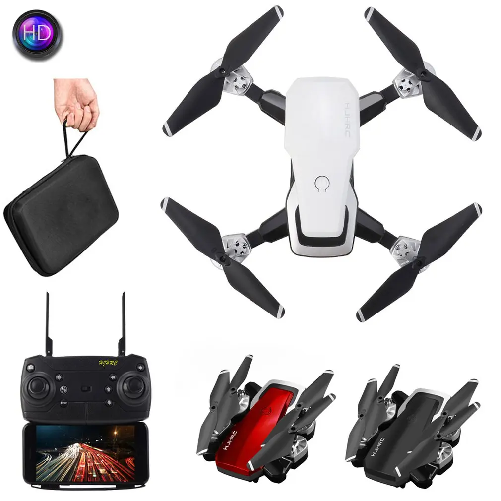 HJ28-1 Foldable 5MP Camera RC Drone Wifi FPV Altitude Hold Gesture Photo/Video RC Quadcopter With Storage Bag& 2PCS Batteries