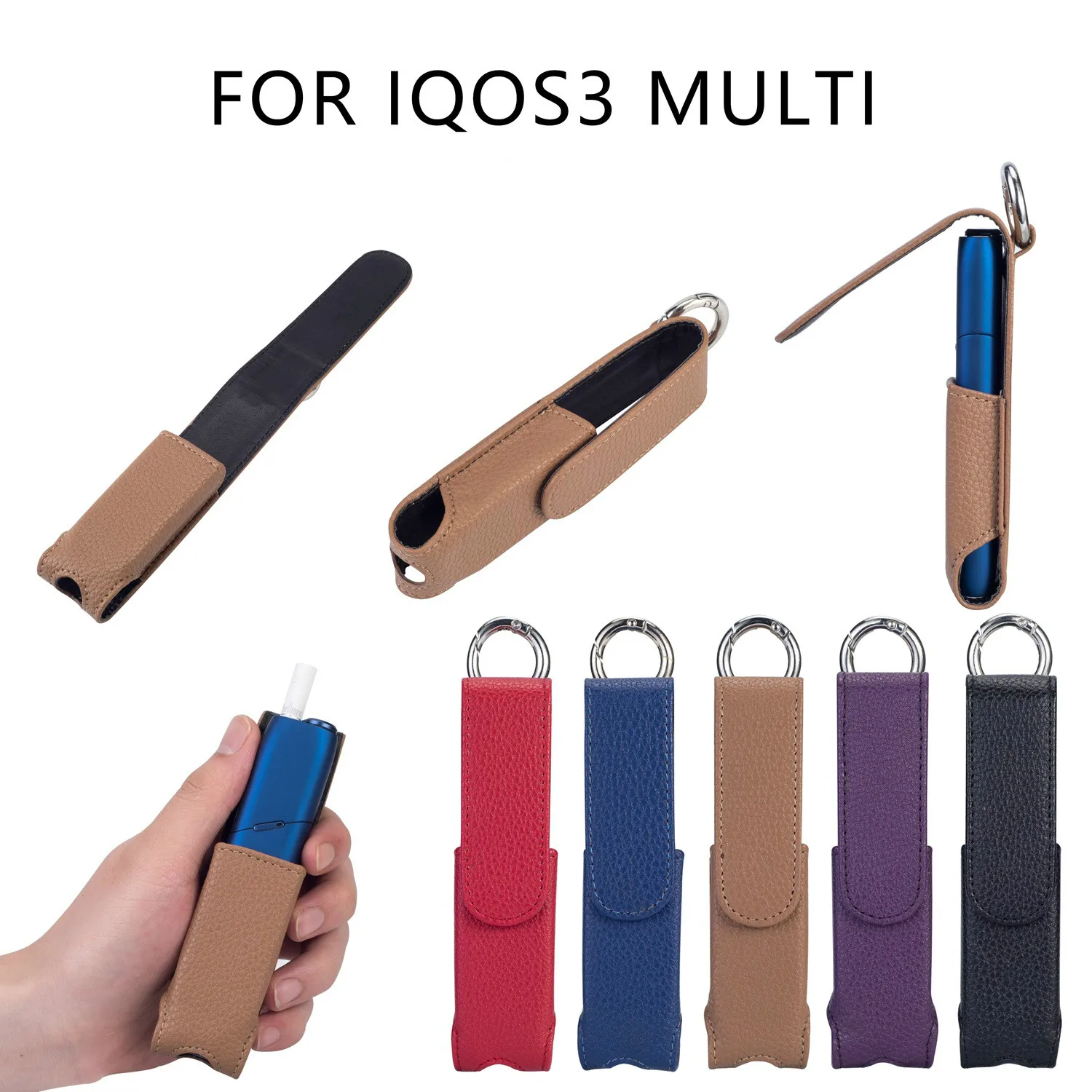 

Kogngu Leather Case For IQOS 3.0 Multi Electronic Cigarette Case MULTI IQOS3 Multi Cover 5 Colors