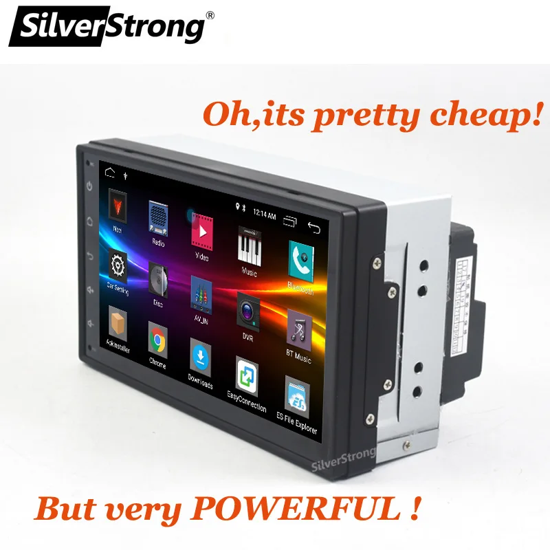 SilverStrong четырехъядерный 7 'ƈDIN Android9.0 автомобильный DVD LADA Granta универсальное