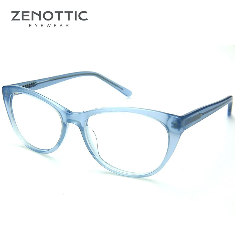 ZENOTTIC винтажная оправа для очков в стиле кошачьи глаза женские модные ацетатные