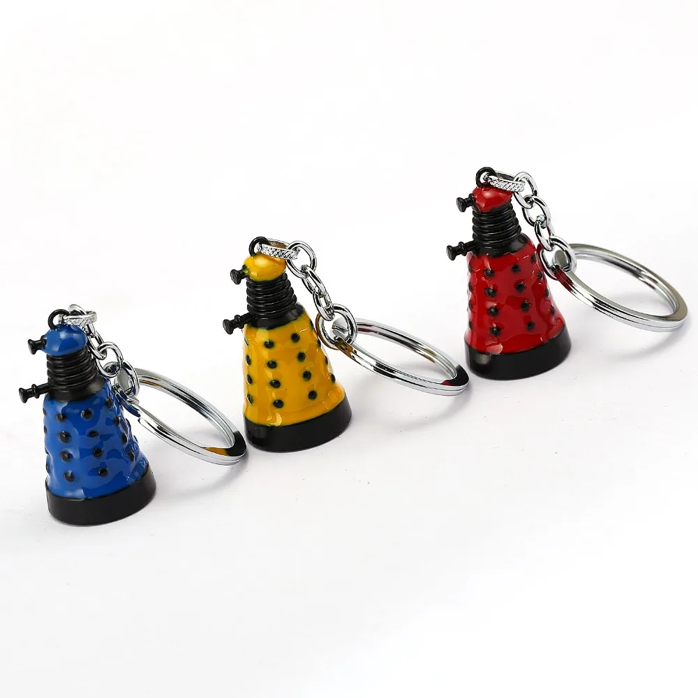 3 вида цветов dr doctor dalek брелок для ключей Автомобильный винтажный Ретро