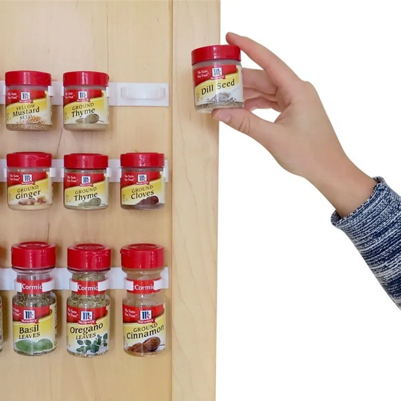 

MOM'S HAND 4pcs/lot Multifunction Kitchen Accessories Spice Gripper Clip Strips for Plastic Jars