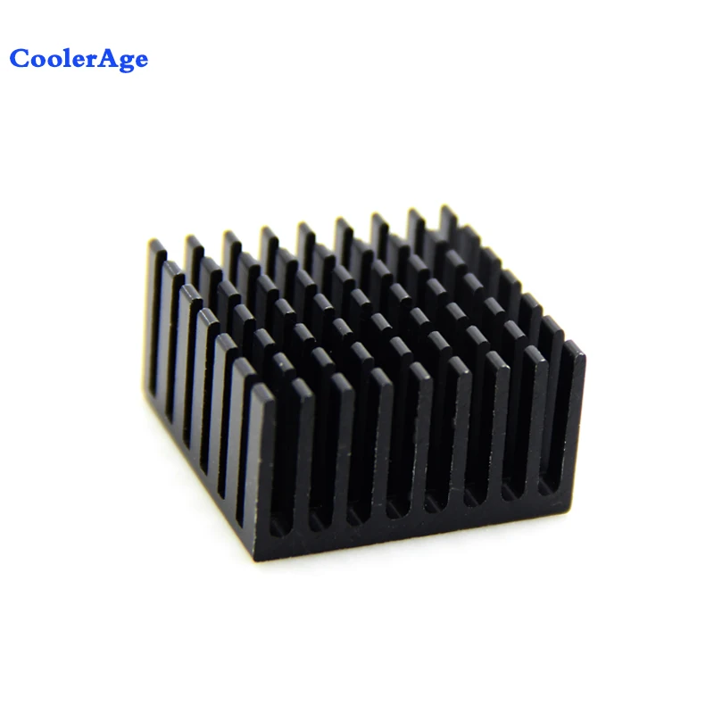 

CoolerAge (2pcs/lot) new 28x28x15mm Aluminum heatsink Extruded black radiator heat sink for Electronic heat dissipation cooling
