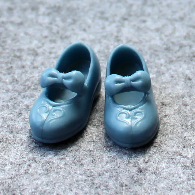 Бант обувь для Licca обувь 1/6 кукла плоская обувь для кукла Licca туфли кукольные аксессуары - Цвет: Синий