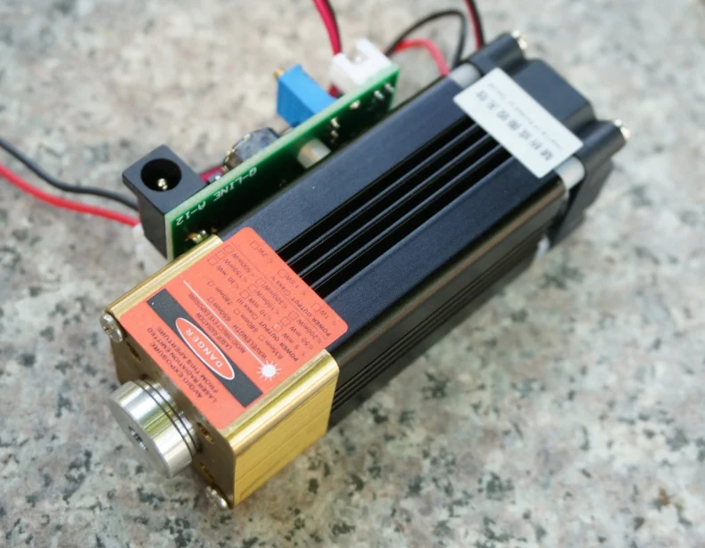 DC 12V 2A Регулируемый 635 638nm 1W Оранжевый Красный Лазерный диодный модуль Линейный