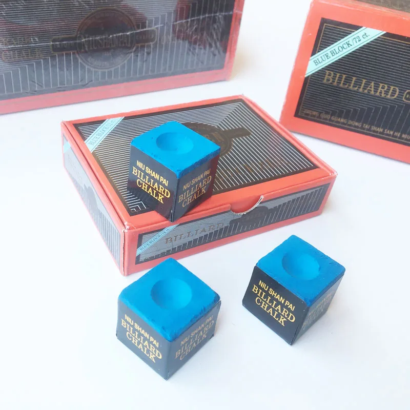 Buy Niushan Billiards Cue Chalk 72 Pieces Chalks Pool