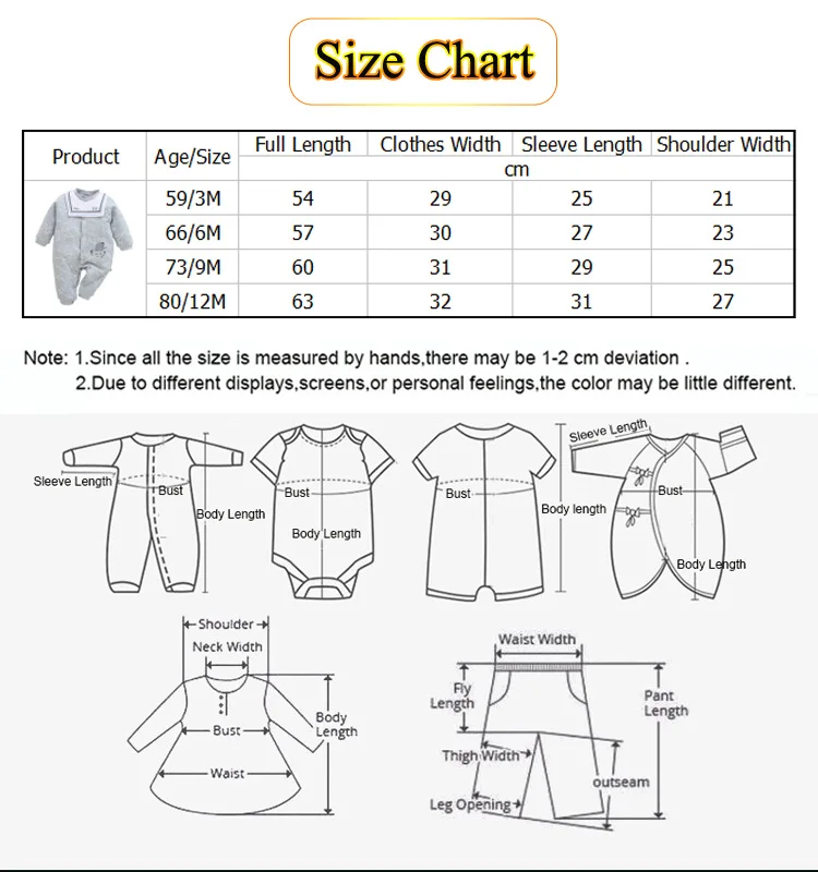 Long Sleeve Autumn Winter Baby Rompers Outfits