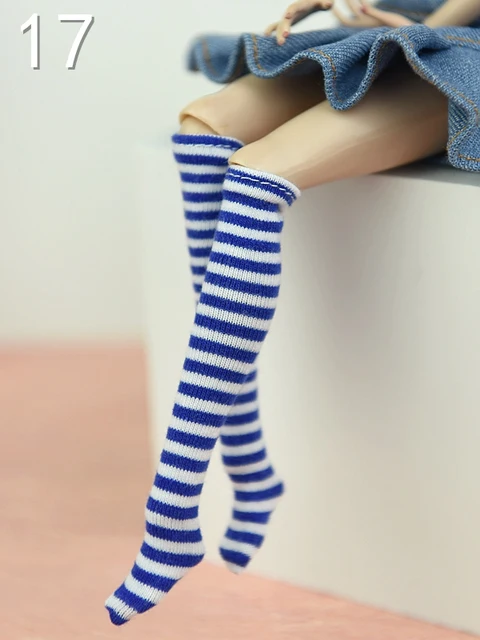 1pair Doll Stockings for Barbie Dolls Middle Tube Sock For Blythe Long Socks Toy